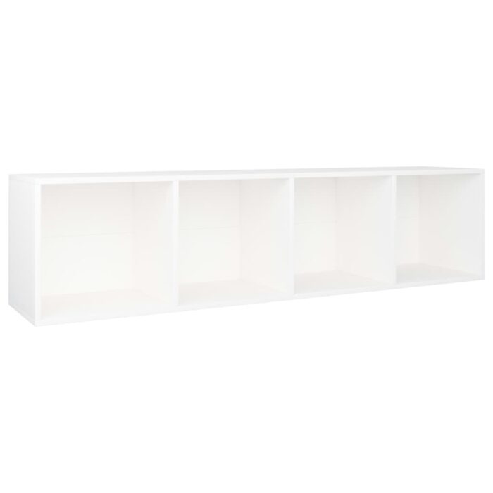 Bibliothèque/Meuble TV Blanc 36x30x143 cm Bois d'ingénierie – Image 6