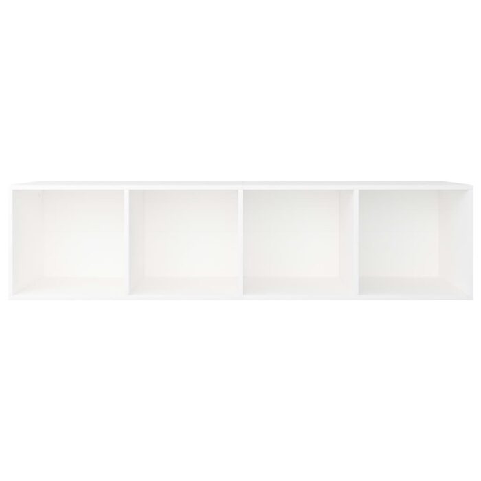 Bibliothèque/Meuble TV Blanc 36x30x143 cm Bois d'ingénierie – Image 7