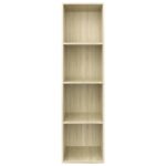 Bibliothèque/Meuble TV Chêne sonoma 36x30x143cm Bois ingénierie – Image 4