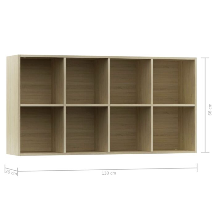 VXL8719883673172_g_en_hd_10.jpg Bibliothèque/Buffet Chêne sonoma 66x30x130 cm Bois d’ingénierie – Image 10