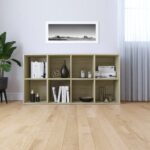 Bibliothèque/Buffet Chêne sonoma 66x30x130 cm Bois d’ingénierie – Image 2