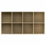 Bibliothèque/Buffet Chêne sonoma 66x30x130 cm Bois d’ingénierie – Image 7