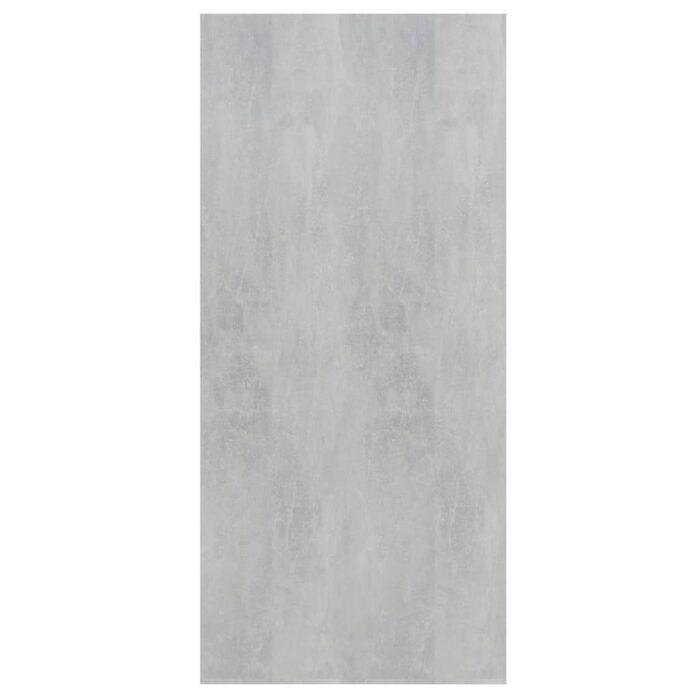 Bibliothèque/Buffet Gris béton 66x30x130 cm Bois d’ingénierie – Image 8