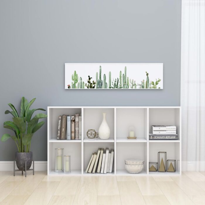 VXL8719883673202_g_en_hd_2.jpg Bibliothèque/Buffet Blanc brillant 66x30x130 cm Bois ingénierie – Image 2