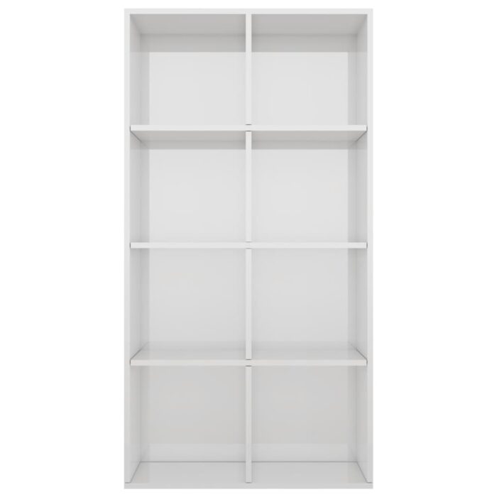 VXL8719883673202_g_en_hd_4.jpg Bibliothèque/Buffet Blanc brillant 66x30x130 cm Bois ingénierie – Image 4
