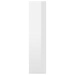 Bibliothèque/Buffet Blanc brillant 66x30x130 cm Bois ingénierie – Image 5