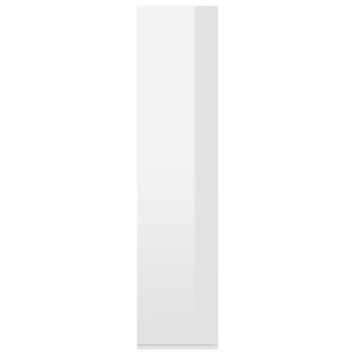 VXL8719883673202_g_en_hd_5.jpg Bibliothèque/Buffet Blanc brillant 66x30x130 cm Bois ingénierie – Image 5