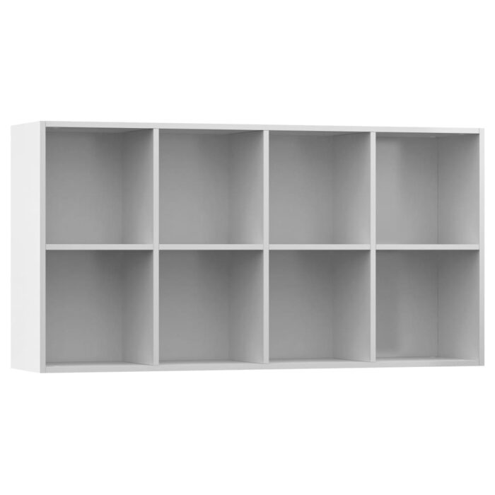 VXL8719883673202_g_en_hd_6.jpg Bibliothèque/Buffet Blanc brillant 66x30x130 cm Bois ingénierie – Image 6