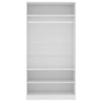 Garde-robe Blanc 100 x 50 x 200 cm Bois d'ingénierie – Image 3