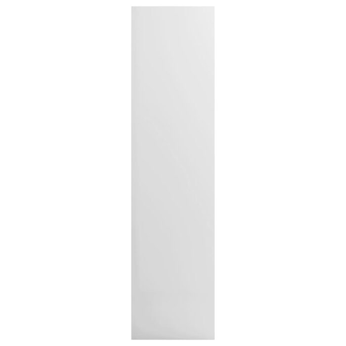 Garde-robe Blanc brillant 100x50x200 cm Bois d'ingénierie – Image 4