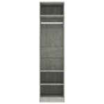 Garde-robe Gris béton 50x50x200 cm Bois d'ingénierie – Image 3