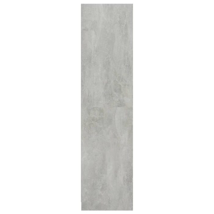 Garde-robe Gris béton 50x50x200 cm Bois d'ingénierie – Image 4