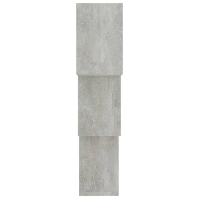 Étagères murales cubiques gris béton 68x15x68cm bois ingénierie – Image 3