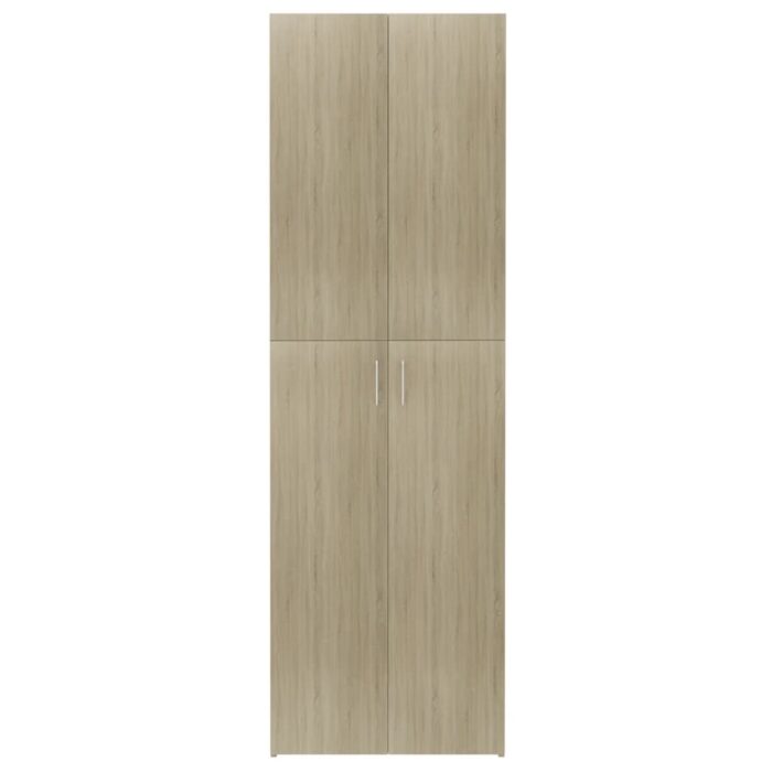 Armoire de bureau Chêne sonoma 60x32x190 cm Bois d'ingénierie – Image 3