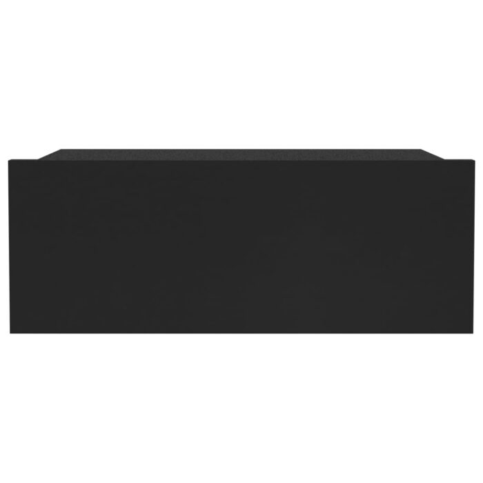 Tables de chevet flottantes 2 pcs Noir 40x30x15 cm – Image 2