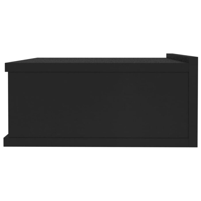 Tables de chevet flottantes 2 pcs Noir 40x30x15 cm – Image 3