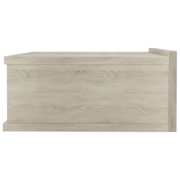 Table de chevet flottante Chêne sonoma Bois d'ingénierie – Image 3