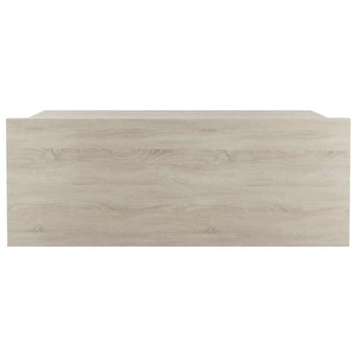 Tables de chevet flottantes 2 pcs Chêne sonoma Bois ingénierie – Image 2