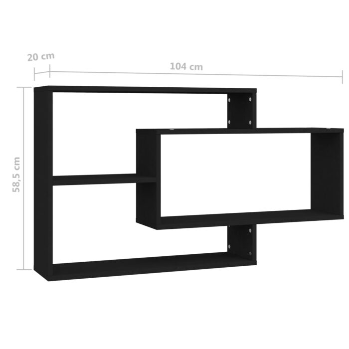 VXL8719883674865_g_en_hd_3.jpg Étagères murales noir 104x20x58,5 cm Bois d'ingénierie – Image 3