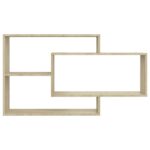 Étagères murales Chêne sonoma 104x20x58,5 cm Bois d'ingénierie – Image 2