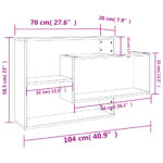 Étagères murales Chêne sonoma 104x20x58,5 cm Bois d'ingénierie – Image 5