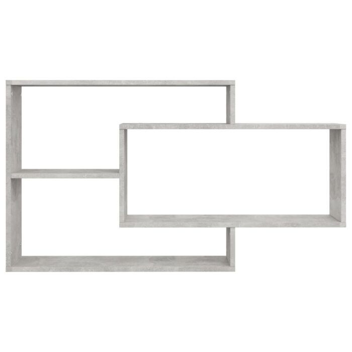 Étagères murales Gris béton 104x20x58,5 cm Bois d'ingénierie – Image 2