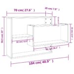 Étagères murales Gris béton 104x20x58,5 cm Bois d'ingénierie – Image 5