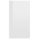 Bibliothèque/buffet blanc brillant 66x30x98cm bois d'ingénierie – Image 6