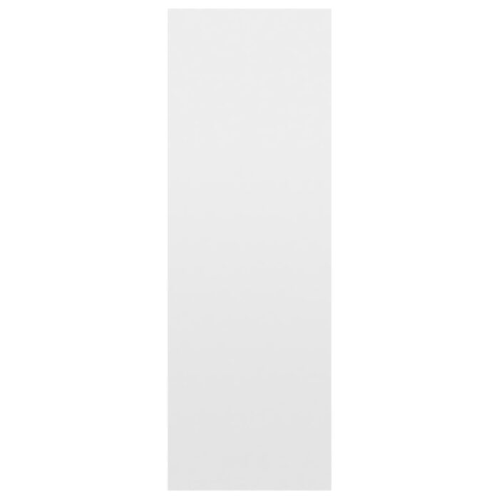 Bibliothèque/buffet blanc brillant 66x30x98cm bois d'ingénierie – Image 8