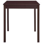 Table à manger Marron foncé 140x70x73 cm Bois de pin – Image 3