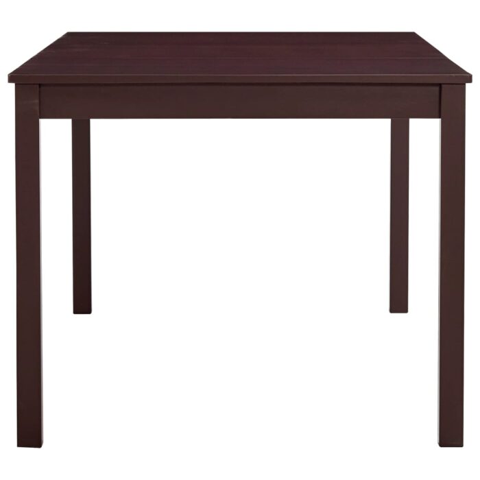 Table à manger Marron foncé 180x90x73 cm Bois de pin – Image 2