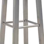 Tabourets de bar lot de 2 anthracite MDF – Image 4