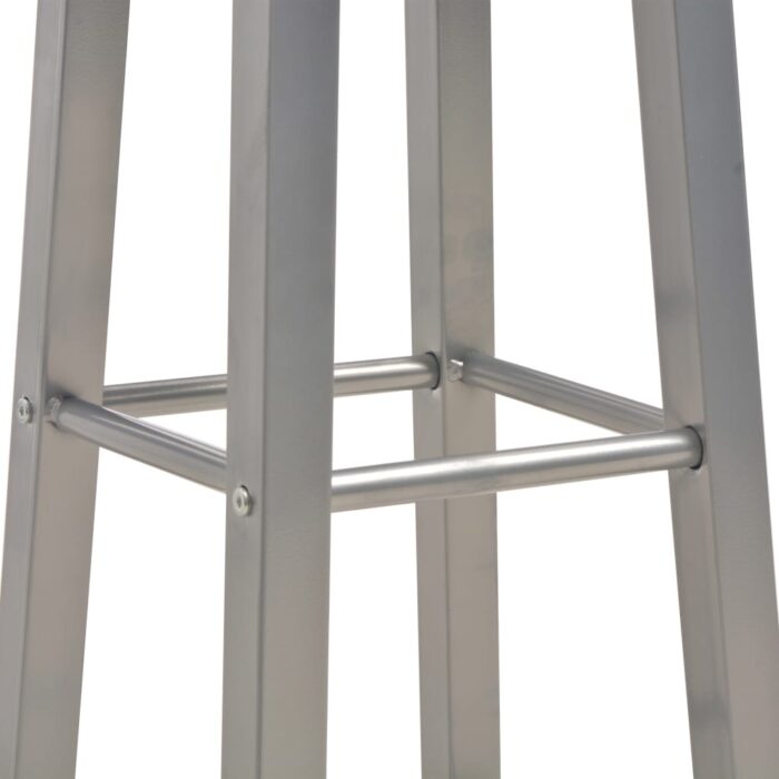 Tabourets de bar lot de 2 anthracite MDF – Image 4