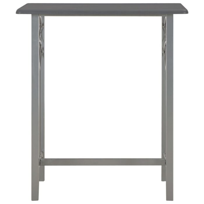 Ensemble de bar 3 pcs Bois et acier Anthracite – Image 2