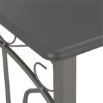 Ensemble de bar 3 pcs Bois et acier Anthracite – Image 4