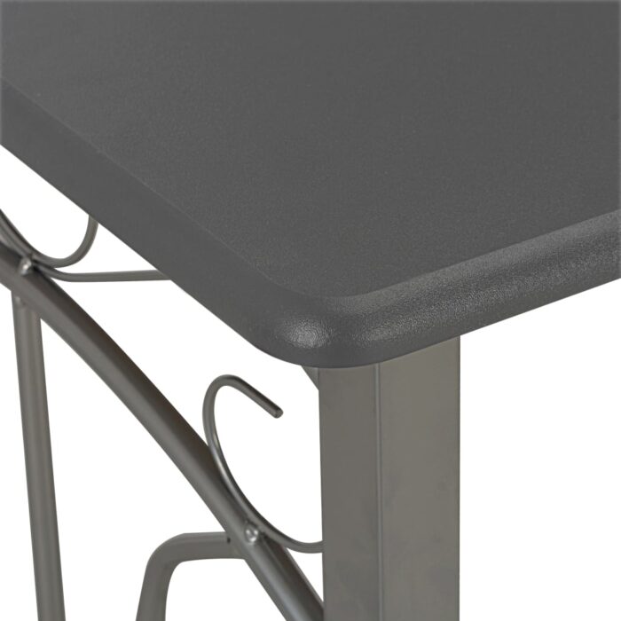Ensemble de bar 3 pcs Bois et acier Anthracite – Image 4