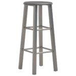 Ensemble de bar 3 pcs Bois et acier Anthracite – Image 5