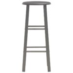 Ensemble de bar 3 pcs Bois et acier Anthracite – Image 6