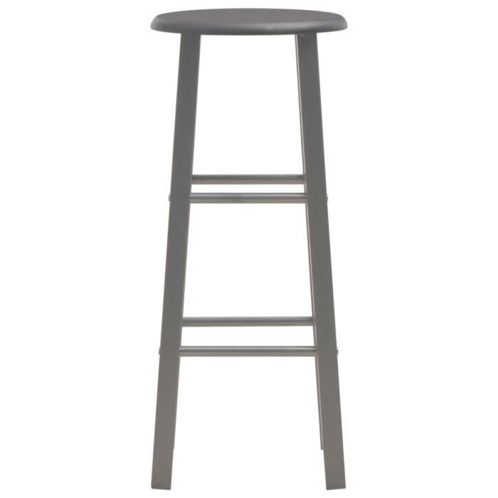 Ensemble de bar 3 pcs Bois et acier Anthracite – Image 6