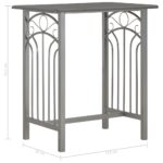 Ensemble de bar 3 pcs Bois et acier Anthracite – Image 9