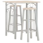 Ensemble de bar 3 pcs Bois et acier