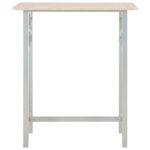 Ensemble de bar 3 pcs Bois et acier – Image 2