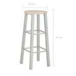 Ensemble de bar 3 pcs Bois et acier – Image 8