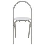 Ensemble à dîner pliant 3 pcs et étagère de rangement MDF acier – Image 10