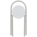 Ensemble à dîner pliant 3 pcs et étagère de rangement MDF acier – Image 11