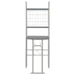 Ensemble à dîner pliant 3 pcs et étagère de rangement MDF acier – Image 5