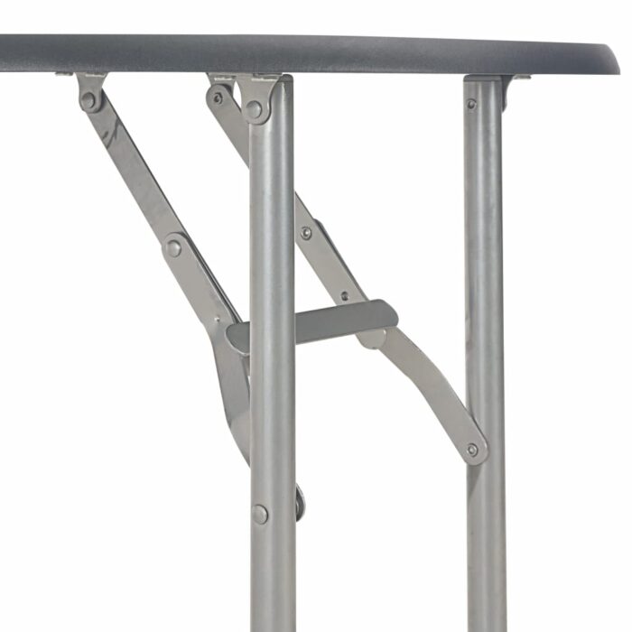 Ensemble à dîner pliant 3 pcs et étagère de rangement MDF acier – Image 7