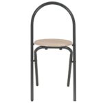 Ensemble à dîner pliant 3 pcs et étagère de rangement MDF acier – Image 10