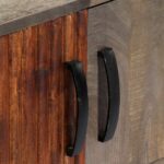 Table console Gris 120x35x75 cm Bois de manguier massif brut – Image 2