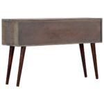 Table console Gris 120x35x75 cm Bois de manguier massif brut – Image 4